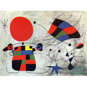 Liepsnojančių sparnų šypsena Joan Miro 1000d.